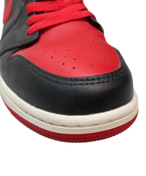 NIKE（ナイキ）NIKE (ナイキ) エア ジョーダン 1 MID レッド×ブラック サイズ:27.5cmの古着・服飾アイテム