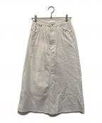 Spick and Spanスピック＆スパン）の古着「アッパーハイツ 別注 THE LAZY SKIRT」｜ホワイト