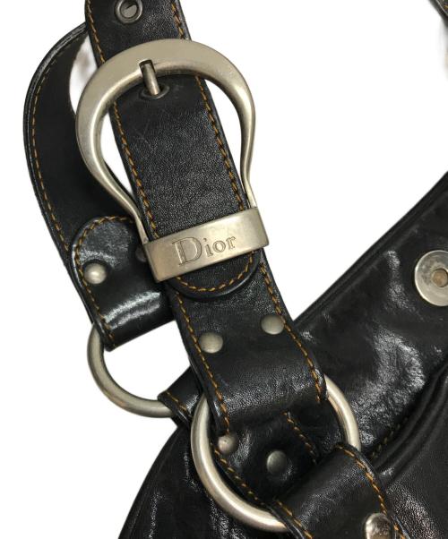 Christian Dior（クリスチャン ディオール）Christian Dior (クリスチャン ディオール) ガウチョ・サドルバッグ ブラックの古着・服飾アイテム