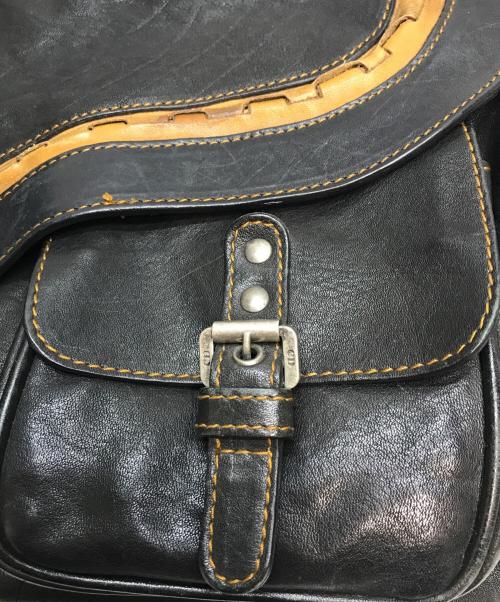 Christian Dior（クリスチャン ディオール）Christian Dior (クリスチャン ディオール) ガウチョ・サドルバッグ ブラックの古着・服飾アイテム
