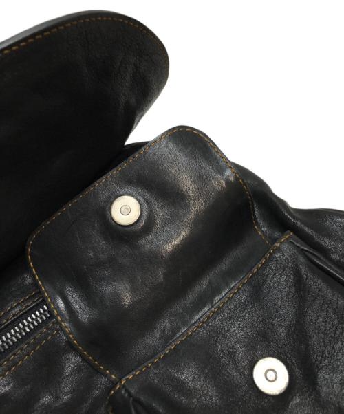 Christian Dior（クリスチャン ディオール）Christian Dior (クリスチャン ディオール) ガウチョ・サドルバッグ ブラックの古着・服飾アイテム