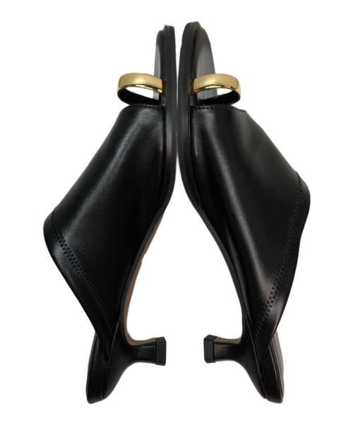 Le vernis（ル ベルニ）Le vernis (ル ベルニ) TOE RING SANDALS（トーリング・サンダル） ブラック サイズ:23.5cmの古着・服飾アイテム