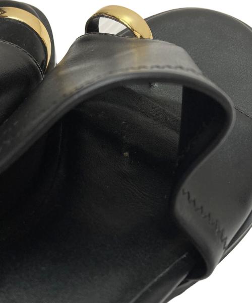 Le vernis（ル ベルニ）Le vernis (ル ベルニ) TOE RING SANDALS（トーリング・サンダル） ブラック サイズ:23.5cmの古着・服飾アイテム