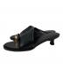 Le vernis (ル ベルニ) TOE RING SANDALS（トーリング・サンダル） ブラック サイズ:23.5cm：7000円
