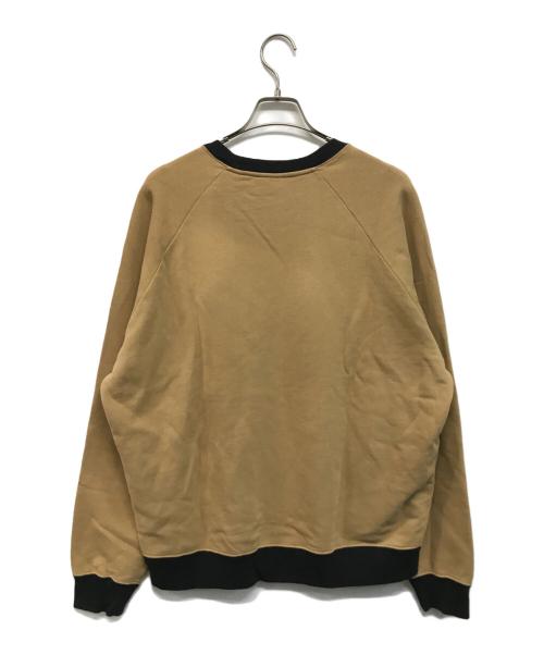 Saint Laurent Paris（サンローランパリ）Saint Laurent Paris (サンローランパリ) クルーネックスウェット ブラウン×レッド サイズ:XXLの古着・服飾アイテム