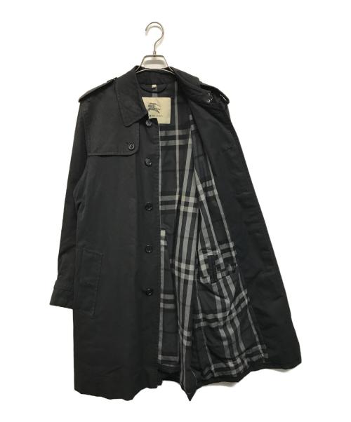 BURBERRY LONDON（バーバリーロンドン）BURBERRY LONDON (バーバリーロンドン) 裏地ノヴァチェックトレンチコート ブラック サイズ:SIZE 50の古着・服飾アイテム