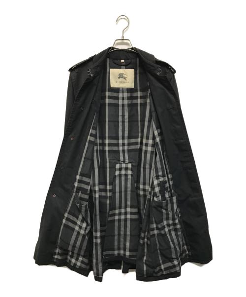 BURBERRY LONDON（バーバリーロンドン）BURBERRY LONDON (バーバリーロンドン) 裏地ノヴァチェックトレンチコート ブラック サイズ:SIZE 50の古着・服飾アイテム