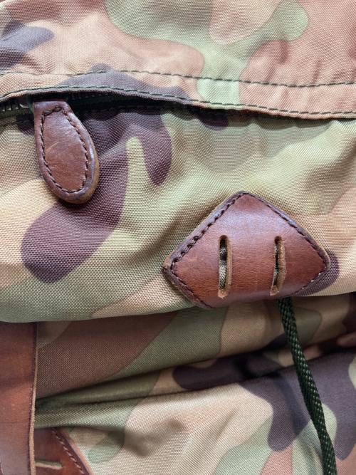 RALPH LAUREN（ラルフローレン）RALPH LAUREN (ラルフローレン) カモフラアンティーク加工リュック ブラウンの古着・服飾アイテム