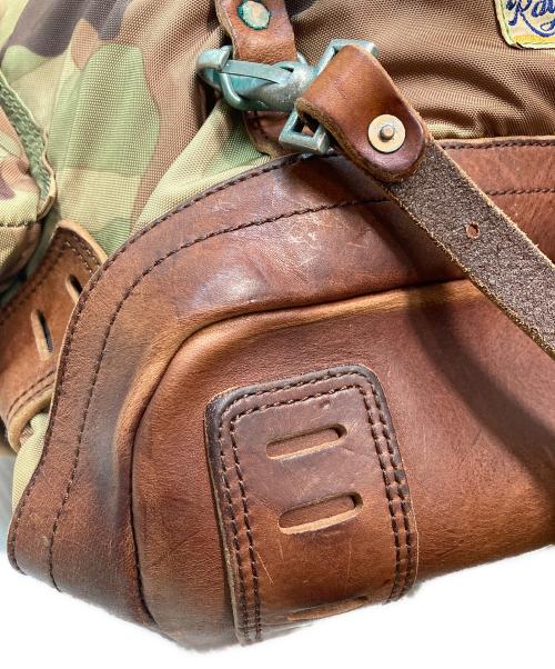 RALPH LAUREN（ラルフローレン）RALPH LAUREN (ラルフローレン) カモフラアンティーク加工リュック ブラウンの古着・服飾アイテム