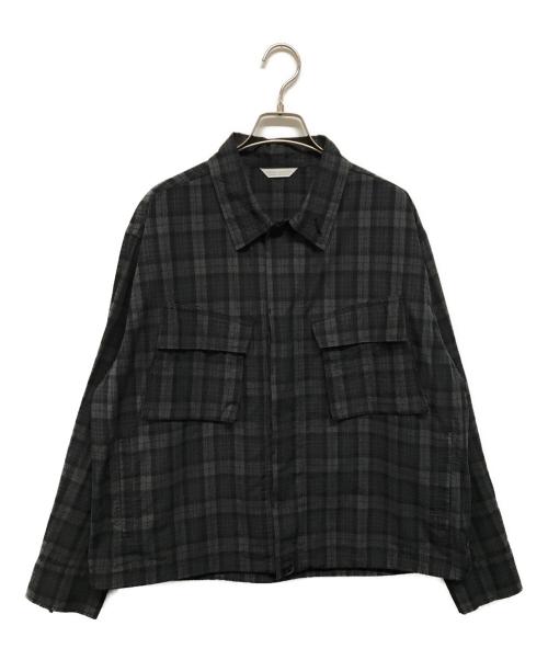 JOURNAL STANDARD（ジャーナルスタンダード）JOURNAL STANDARD (ジャーナルスタンダード) T/C サッカー ファティーグ ジャケット ブラック サイズ:Mの古着・服飾アイテム