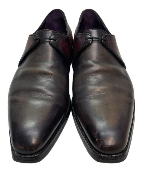 Berluti（ベルルッティ）Berluti (ベルルッティ) デムジュール 1アイレット スクリット カリグラフィー ダービー ブラウン サイズ:SIZE 6.5の古着・服飾アイテム
