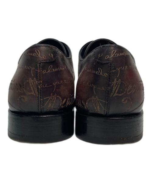 Berluti（ベルルッティ）Berluti (ベルルッティ) デムジュール 1アイレット スクリット カリグラフィー ダービー ブラウン サイズ:SIZE 6.5の古着・服飾アイテム