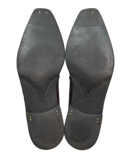 Berluti（ベルルッティ）Berluti (ベルルッティ) デムジュール 1アイレット スクリット カリグラフィー ダービー ブラウン サイズ:SIZE 6.5の古着・服飾アイテム