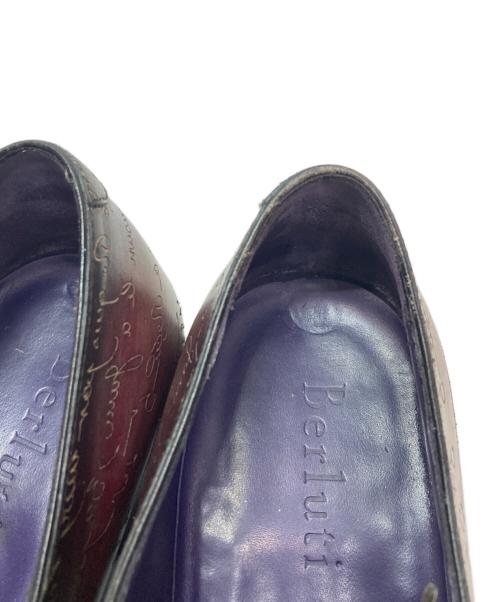 Berluti（ベルルッティ）Berluti (ベルルッティ) デムジュール 1アイレット スクリット カリグラフィー ダービー ブラウン サイズ:SIZE 6.5の古着・服飾アイテム