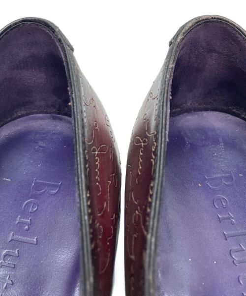 Berluti（ベルルッティ）Berluti (ベルルッティ) デムジュール 1アイレット スクリット カリグラフィー ダービー ブラウン サイズ:SIZE 6.5の古着・服飾アイテム