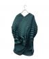 ISSEY MIYAKE (イッセイミヤケ) 3Dスチームストレッチ 変形 ワンピース ブルー×ブラック サイズ:SIZE 2：100000円