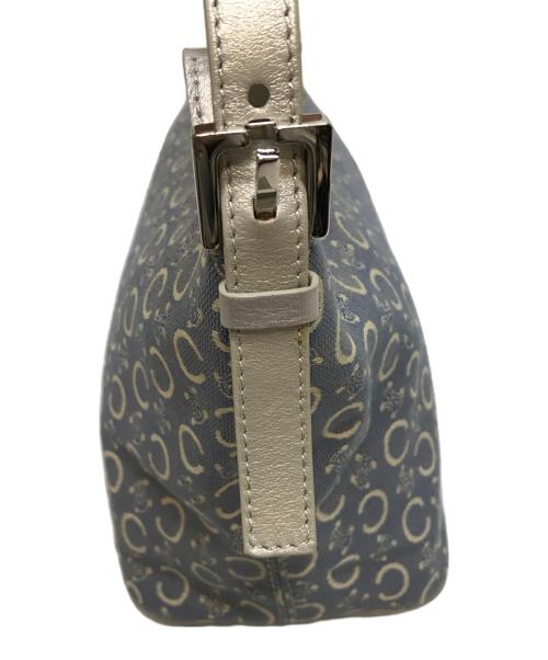 CELINE（セリーヌ）CELINE (セリーヌ) Cマカダム柄ワンショルダーバッグ スカイブルーの古着・服飾アイテム