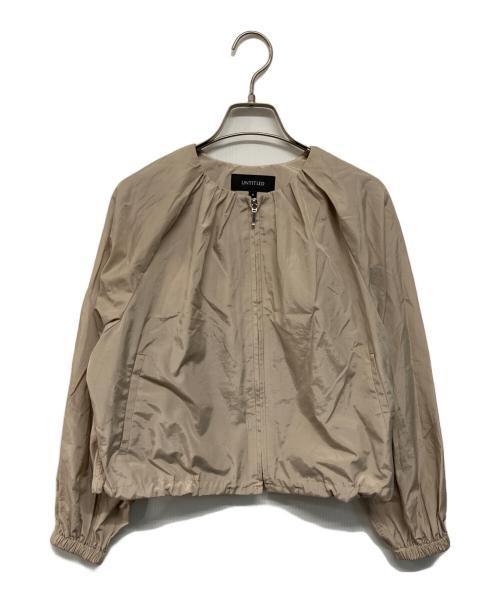 UNTITLED（アンタイトル）UNTITLED (アンタイトル) シャイニータイプライターブルゾン ベージュ サイズ:XS 未使用品の古着・服飾アイテム