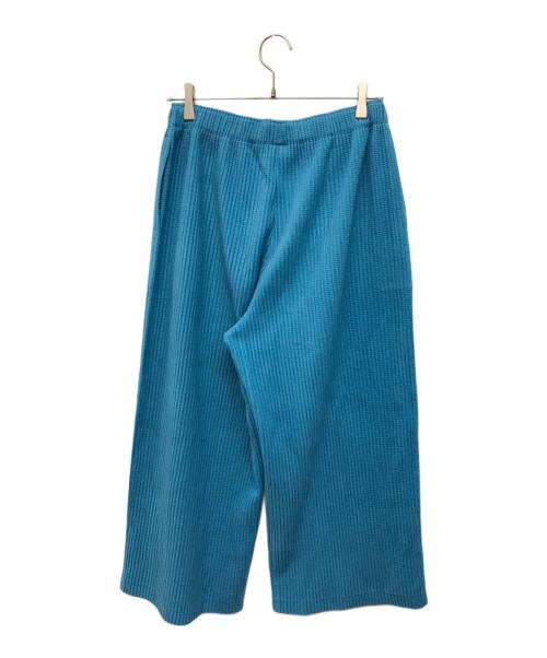 me ISSEY MIYAKE（ミーイッセイ ミヤケ）me ISSEY MIYAKE (ミーイッセイ ミヤケ) プリーツワイドパンツ ブルー サイズ:Freeの古着・服飾アイテム