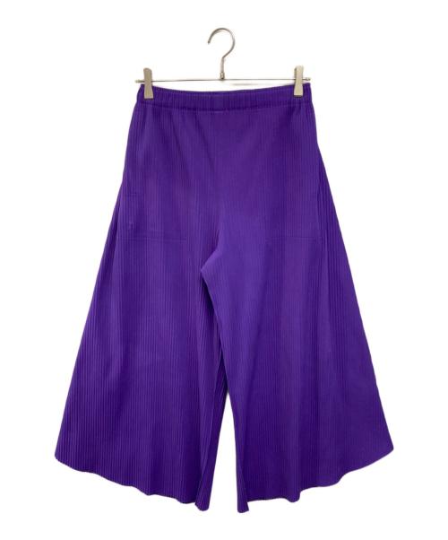 me ISSEY MIYAKE（ミーイッセイ ミヤケ）me ISSEY MIYAKE (ミーイッセイ ミヤケ) SWING PLEATS プリーツパンツ パープル サイズ:-の古着・服飾アイテム
