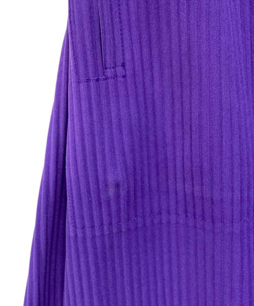 me ISSEY MIYAKE（ミーイッセイ ミヤケ）me ISSEY MIYAKE (ミーイッセイ ミヤケ) SWING PLEATS プリーツパンツ パープル サイズ:-の古着・服飾アイテム