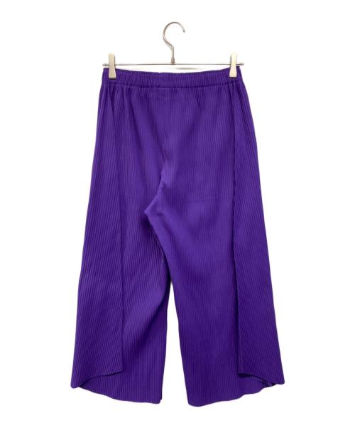 me ISSEY MIYAKE（ミーイッセイ ミヤケ）me ISSEY MIYAKE (ミーイッセイ ミヤケ) SWING PLEATS プリーツパンツ パープル サイズ:-の古着・服飾アイテム