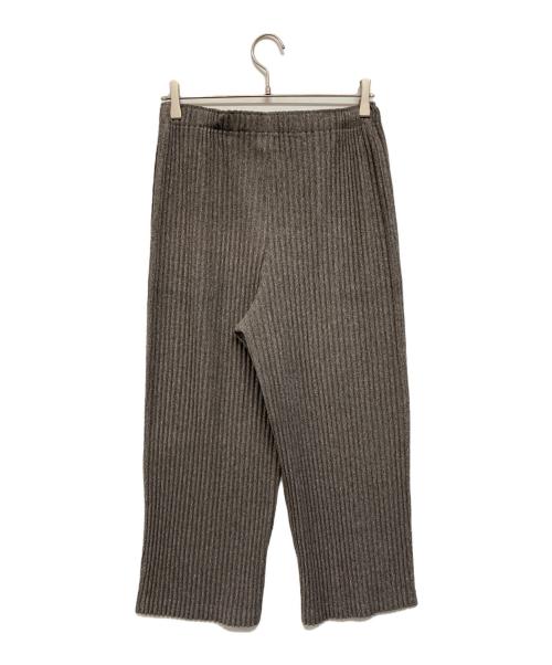 me ISSEY MIYAKE（ミーイッセイ ミヤケ）me ISSEY MIYAKE (ミーイッセイ ミヤケ) CORDUROY PLEATS ワイドプリーツパンツ グレー サイズ:-の古着・服飾アイテム