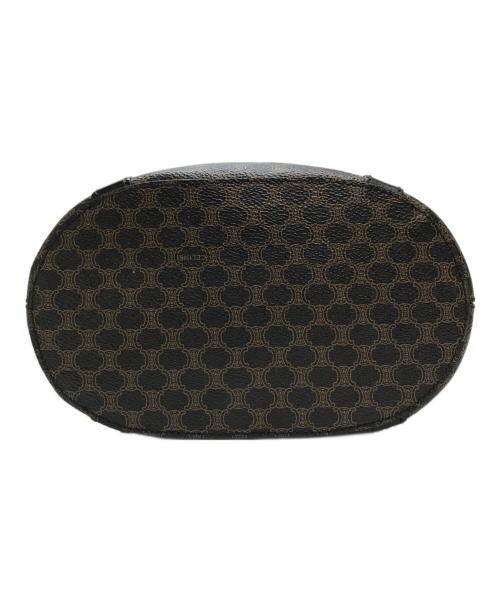 CELINE（セリーヌ）CELINE (セリーヌ) マカダム柄トートバッグ ブラック×ブラウンの古着・服飾アイテム