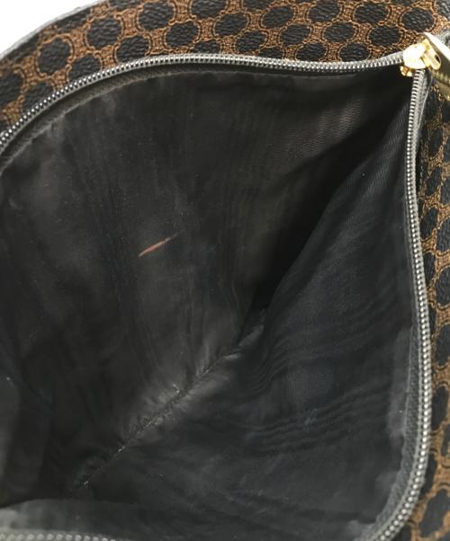 CELINE（セリーヌ）CELINE (セリーヌ) マカダム柄トートバッグ ブラック×ブラウンの古着・服飾アイテム