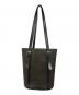 CELINE (セリーヌ) マカダム柄トートバッグ ブラック×ブラウン：18000円