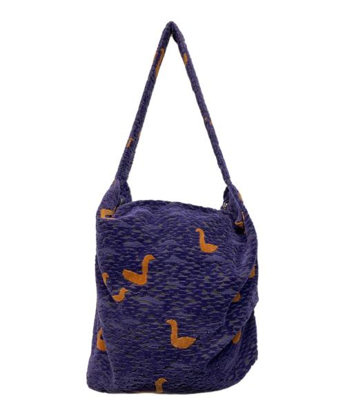 mina perhonen（ミナ ペルホネン）mina perhonen (ミナ ペルホネン) winter lake ショルダーバッグ パープルの古着・服飾アイテム