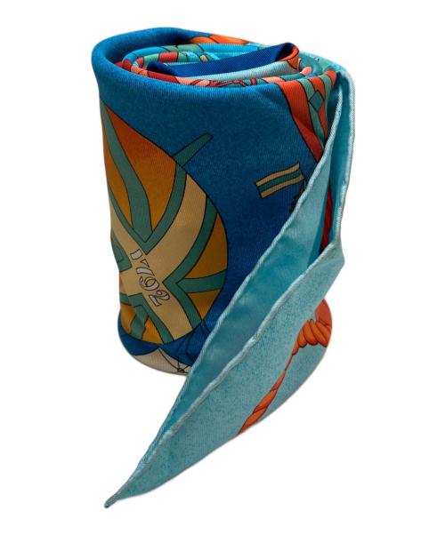 HERMES（エルメス）HERMES (エルメス) カレ90 ブルーの古着・服飾アイテム