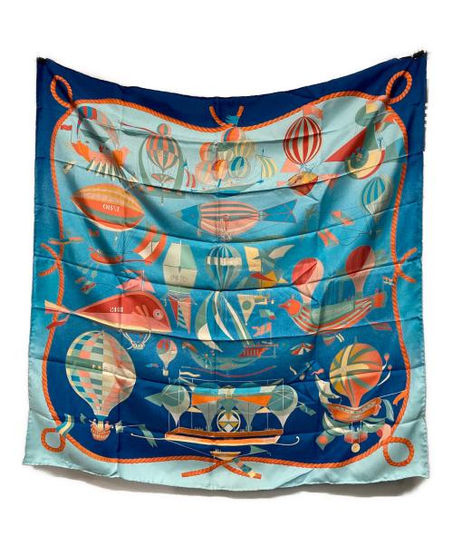 HERMES（エルメス）HERMES (エルメス) カレ90 ブルーの古着・服飾アイテム