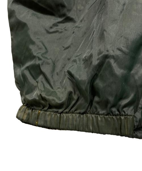 BONEVILLE（ボンネビル）BONEVILLE (ボンネビル) EMBROIDERED ZIPUP NYLON（エンブロイダード・ジップアップ・ナイロンジャケット） グリーン サイズ:Lの古着・服飾アイテム