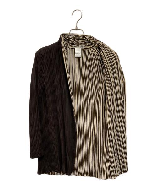 ISSEY MIYAKE（イッセイミヤケ）ISSEY MIYAKE (イッセイミヤケ) リバーシブルプリーツコート ブラック サイズ:Mの古着・服飾アイテム