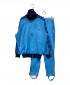 adidasアディダス）の古着「80s デサント期 トラックジャケットセットアップ」｜ブルー