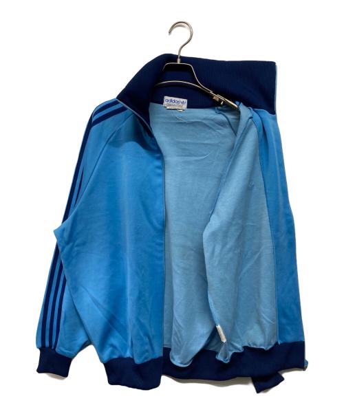 adidas（アディダス）adidas (アディダス) 80s デサント期 トラックジャケットセットアップ ブルー サイズ:SIZE 6号の古着・服飾アイテム