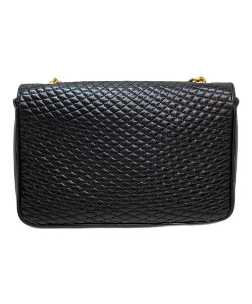 BALLY（バリー）BALLY (バリー) キルトレザーチェーンショルダーバッグ ブラックの古着・服飾アイテム