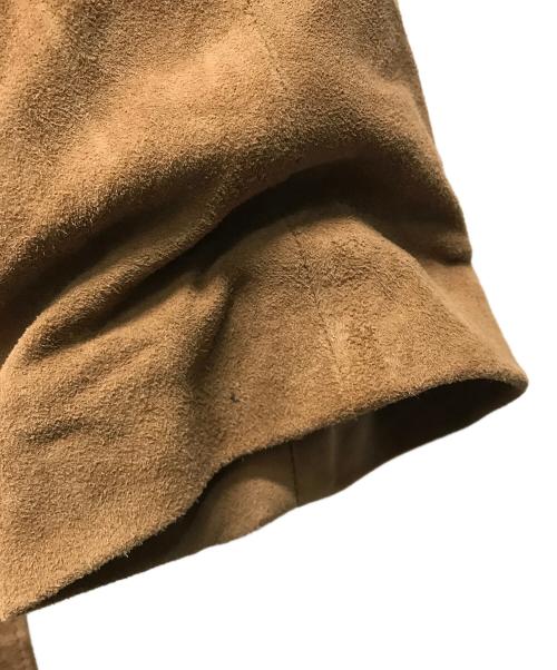 EMMETI（エンメティ）EMMETI (エンメティ) AMELIA スエードレザージャケット ベージュ サイズ:SIZE 42の古着・服飾アイテム