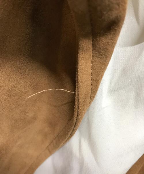 EMMETI（エンメティ）EMMETI (エンメティ) AMELIA スエードレザージャケット ベージュ サイズ:SIZE 42の古着・服飾アイテム