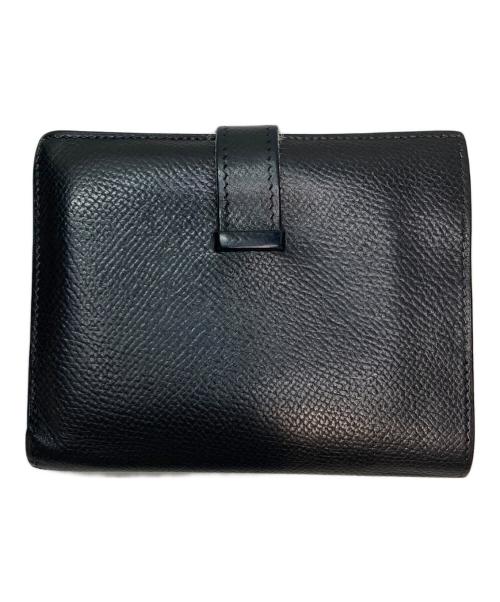 HERMES（エルメス）HERMES (エルメス) ベアン コンパクト ミニウォレット ブラックの古着・服飾アイテム