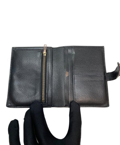 HERMES（エルメス）HERMES (エルメス) ベアン コンパクト ミニウォレット ブラックの古着・服飾アイテム