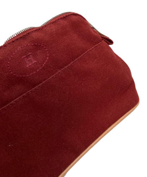 HERMES（エルメス）HERMES (エルメス) ボリードポーチ16 レッドの古着・服飾アイテム