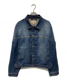 stussy（ステューシー）の古着「25SS  VINTAGE WASH DENIM TRUCKER JACKET（ヴィンテージ・ウォッシュ・デニム・トラッカー・ジャケット）」｜インディゴ