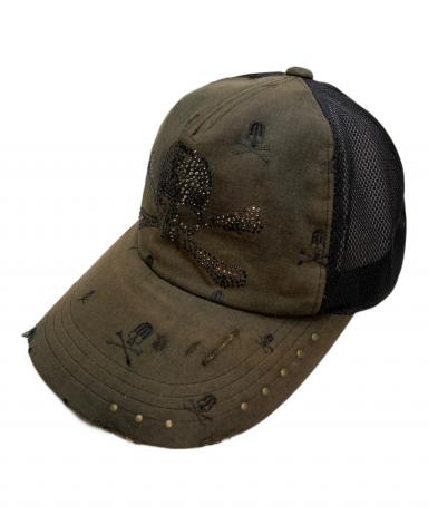 中古・古着通販】Roen (ロエン) スワロスカルメッシュキャップ