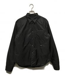 PRADA（プラダ）の古着「Re-Nylon Shirt（リナイロン シャツ） リナイロン中綿シャツジャケット」｜ブラック