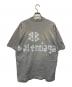 BALENCIAGA (バレンシアガ) ダメージ加工オーバーサイズテープロゴTシャツ グレー サイズ:XXS：45000円