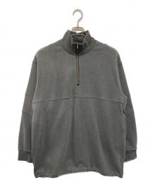 CODE A（コードエー）の古着「half zip sweat mini dress/ハーフジップスウェットミニドレス」｜グレー