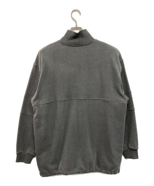 CODE A（コードエー）CODE A (コードエー) half zip sweat mini dress/ハーフジップスウェットミニドレス グレー サイズ:FREEの古着・服飾アイテム