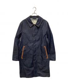 MACKINTOSH（マッキントッシュ）の古着「コットンデニム ステンカラーコート」｜インディゴ